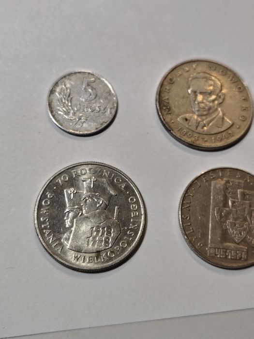 Zestaw monet z czasów PRL