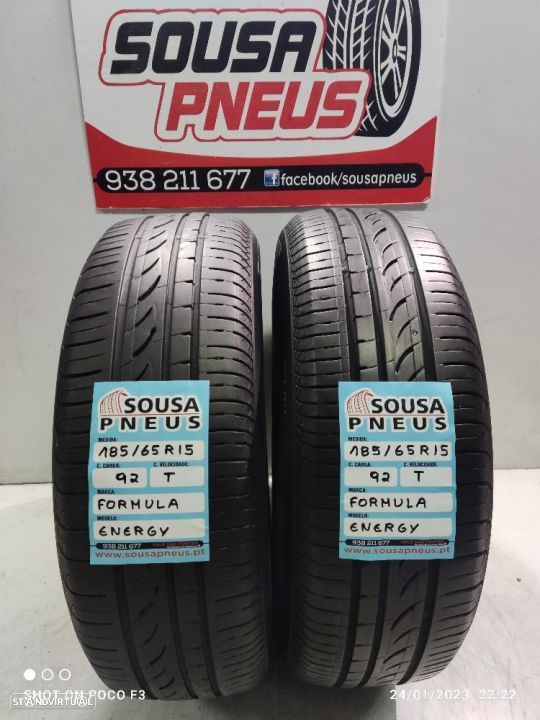 2 pneus semi novos formula 185-65r15 oferta dos portes 85 EUROS