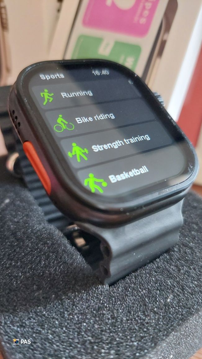 T10 Ultra Smartwatch Black Bateria 250mah Ecrã 1.99' HD