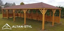 Altany, altanki, wiaty, altanka ogrodowa GABRYSIA 4x12m PRODUCENT