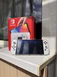 Приставка Nintendo Switch OLED білий коробка скло чохол SD-карта 128гб