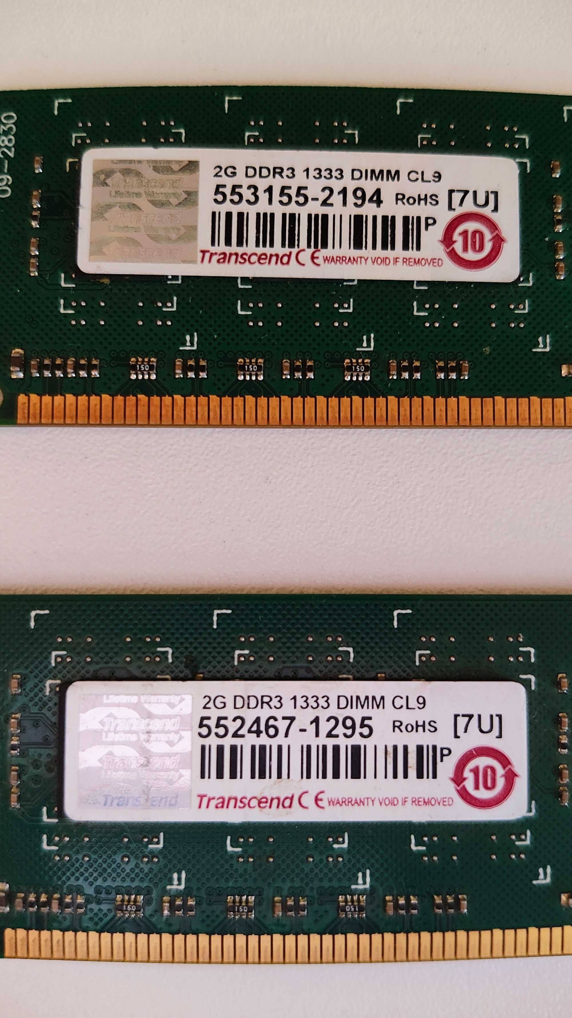Модуль оперативной памяти DDR3/DDR2 Transcend