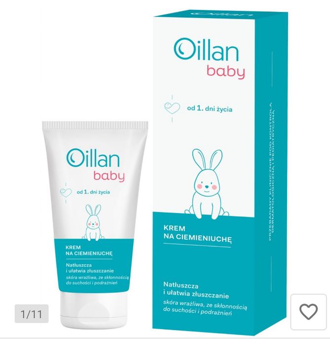 OILLAN Baby Krem na ciemieniuchę mocznik arginina