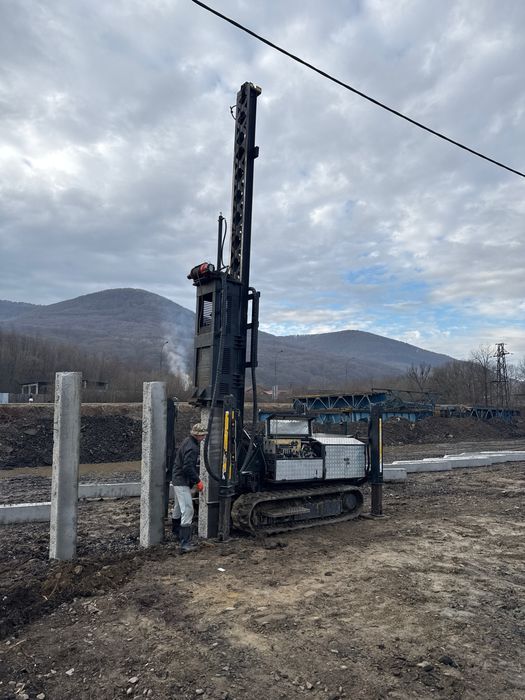 Фундамент на з/б палях на Закарпатті