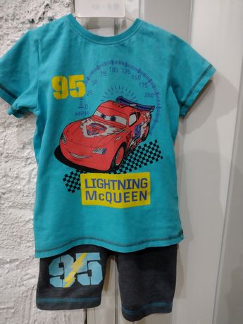Komplet koszulka i spodenki McQueen, Auta rozm. 110/116