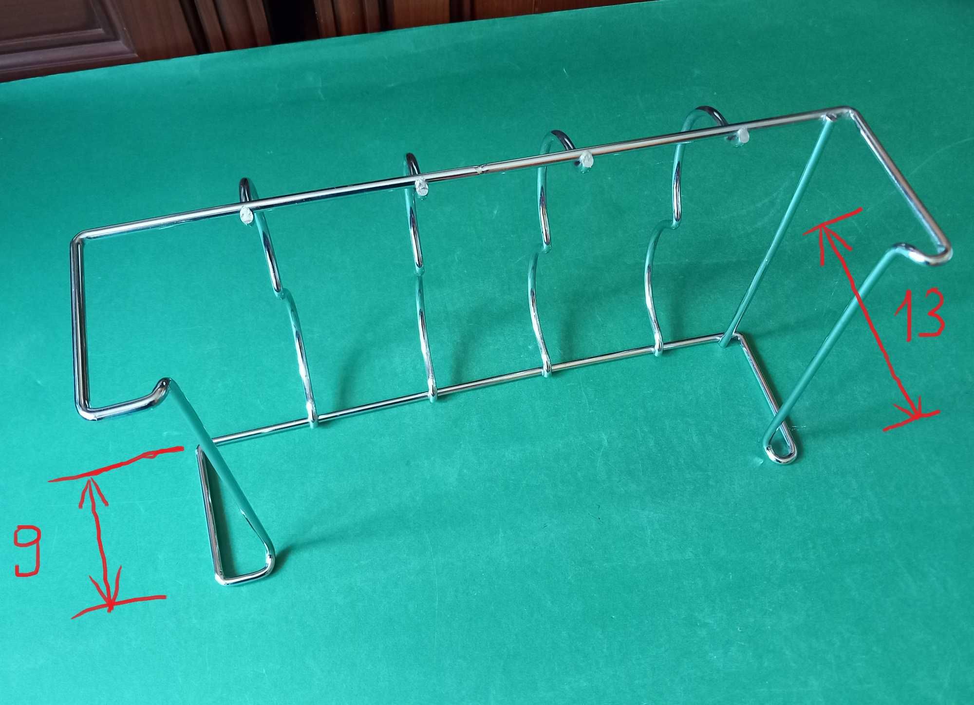 Półka na butelki do lodówki uchwyt z drutu  33x18x9 cm