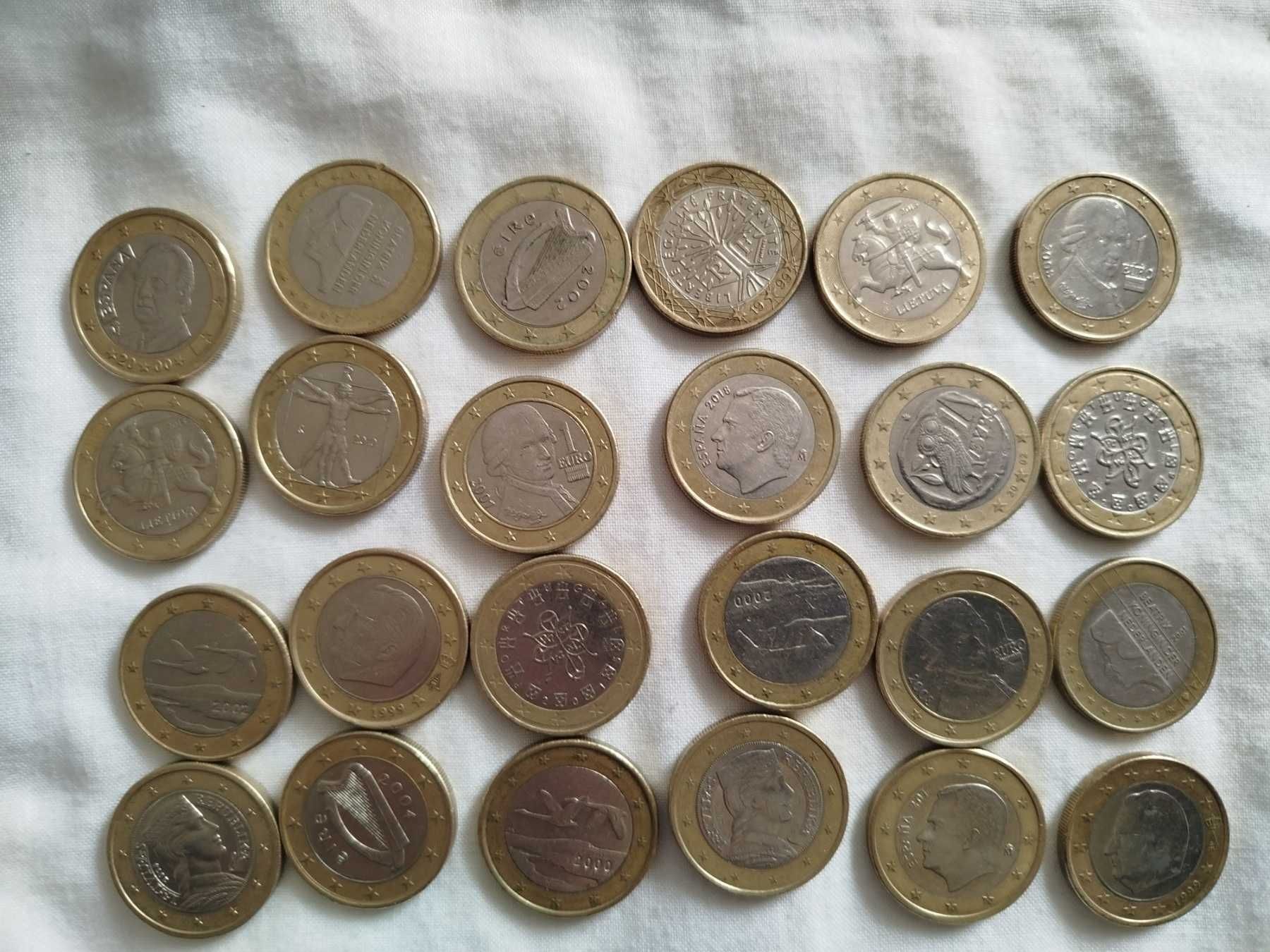 Монета 1Евро, 1Євро,2 євро 1998-2019р..1Euro,2 Euro 1-50 евроцент