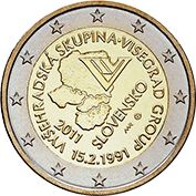 Moedas 2 euro comemorativas Eslováquia