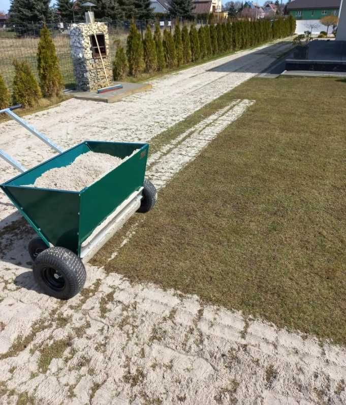Wypożyczalnia Posypywarka Rozsiewacz do piasku nawozu aerator Wynajem