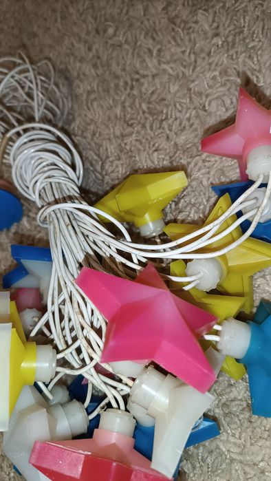 Гірлянда новорічна зірочки часів СССР