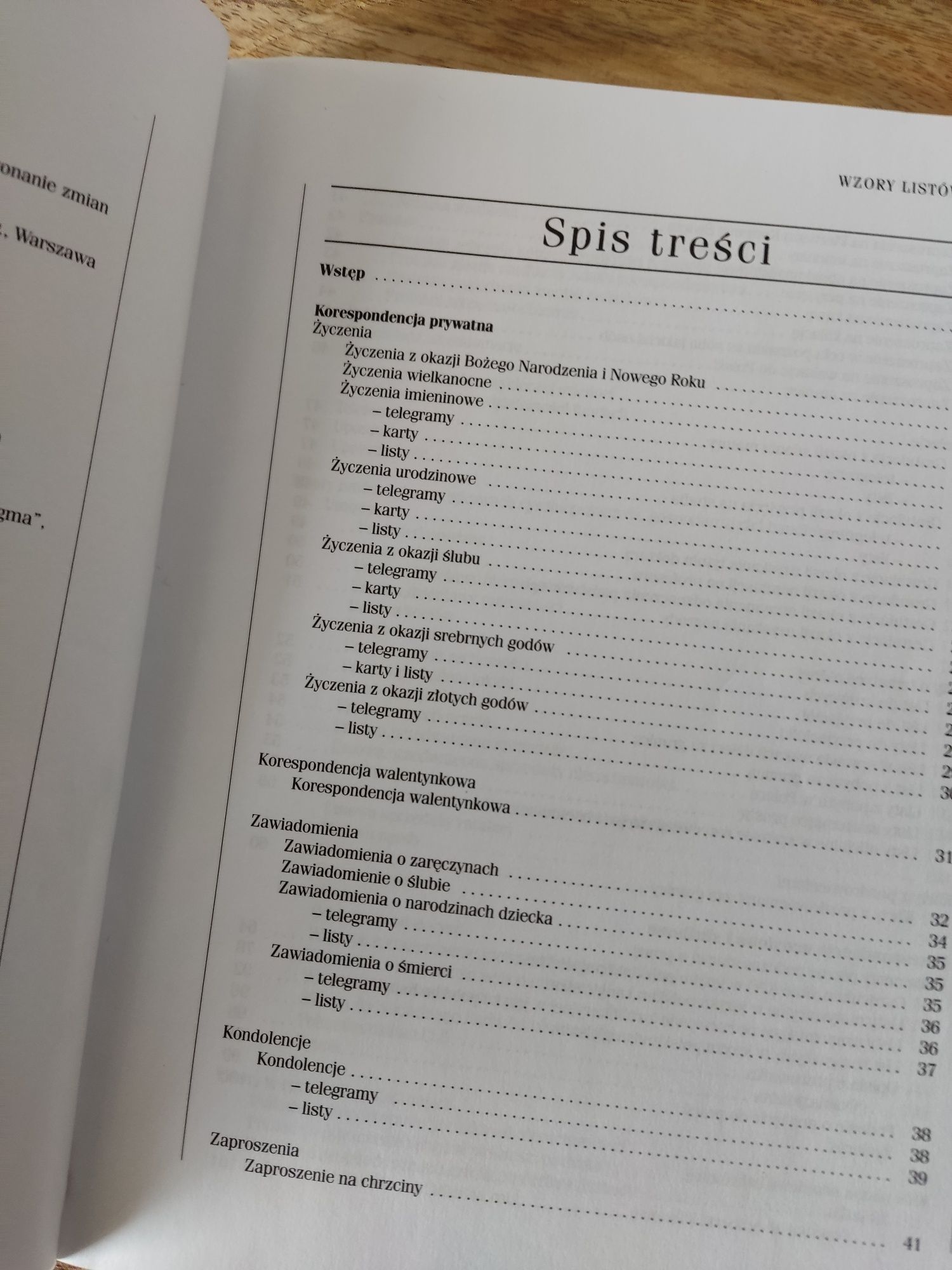 Wzory listów i pism, także po angielsku