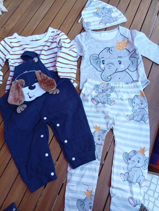 Roupa para bebé calça e bory pijama 1 conjunto 10€ 2 15 €