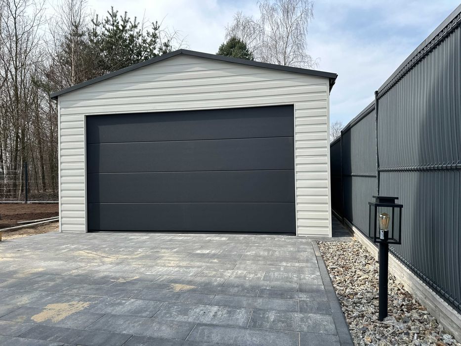 Solidny Garaż Blaszany 5x6m Brama segmentowa Transport montaż GRATIS!