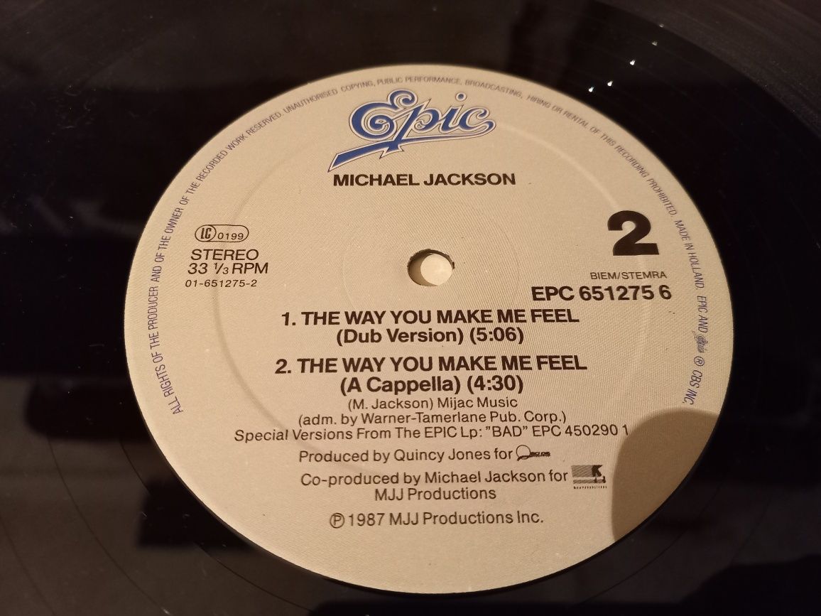 Michael Jackson – The Way You Make Me Feel (Special 12" Single Mixes)