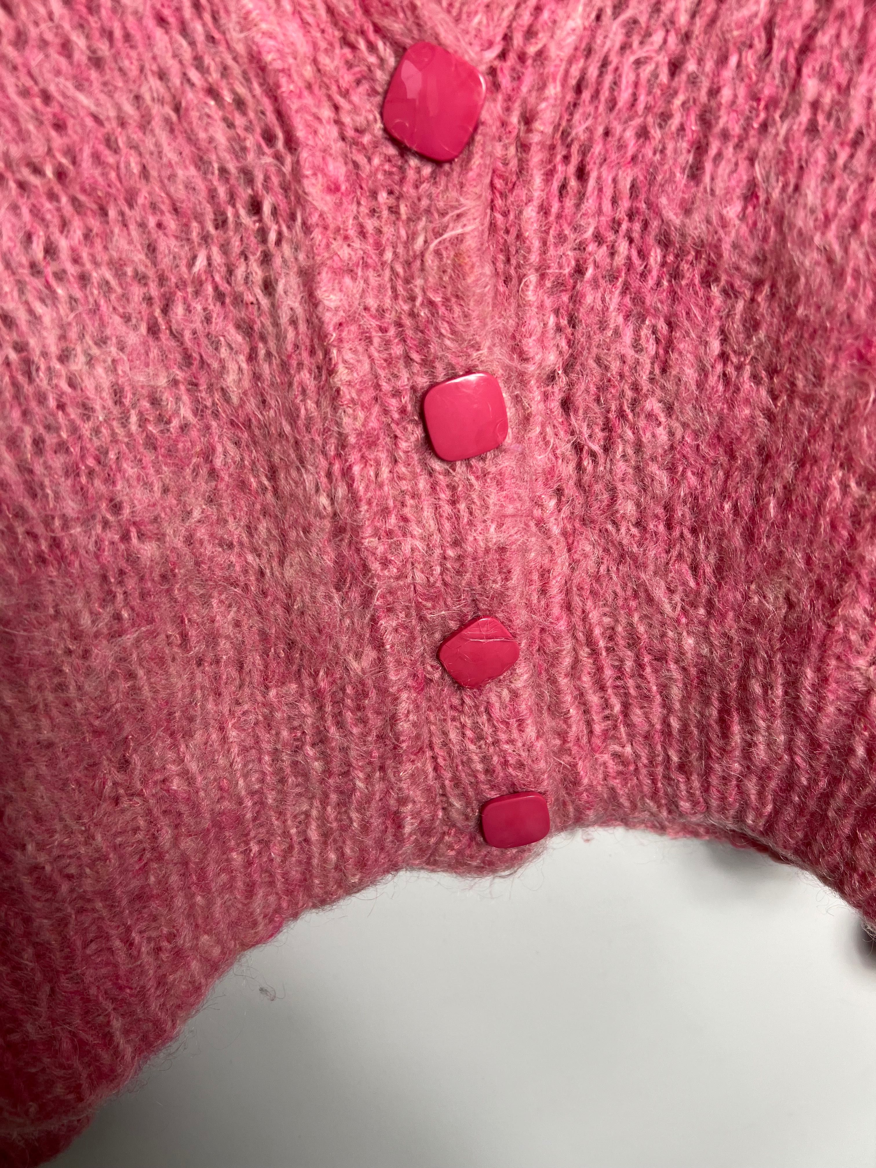 Moherkowy Kardigan Vintage wool Sweter