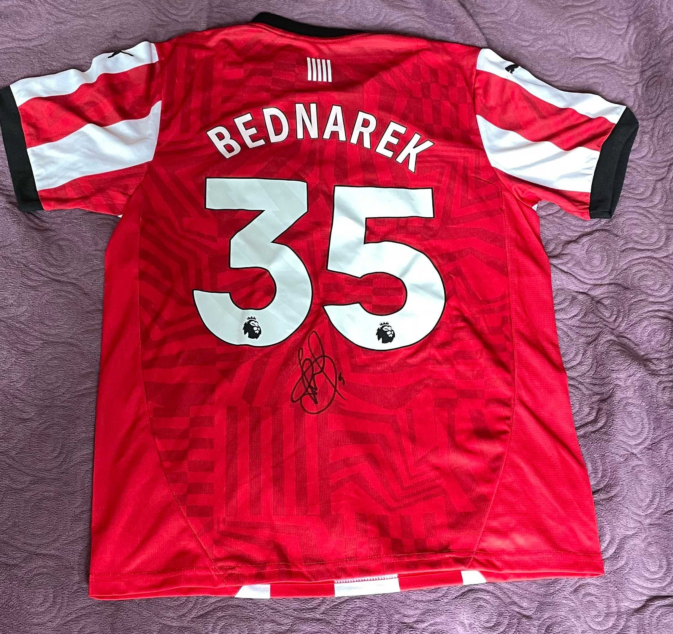 Jan Bednarek podpis autograf koszulka Southampton