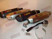 Escape ponteira tipo Akrapovic replic cinza 45€ - preto 55€