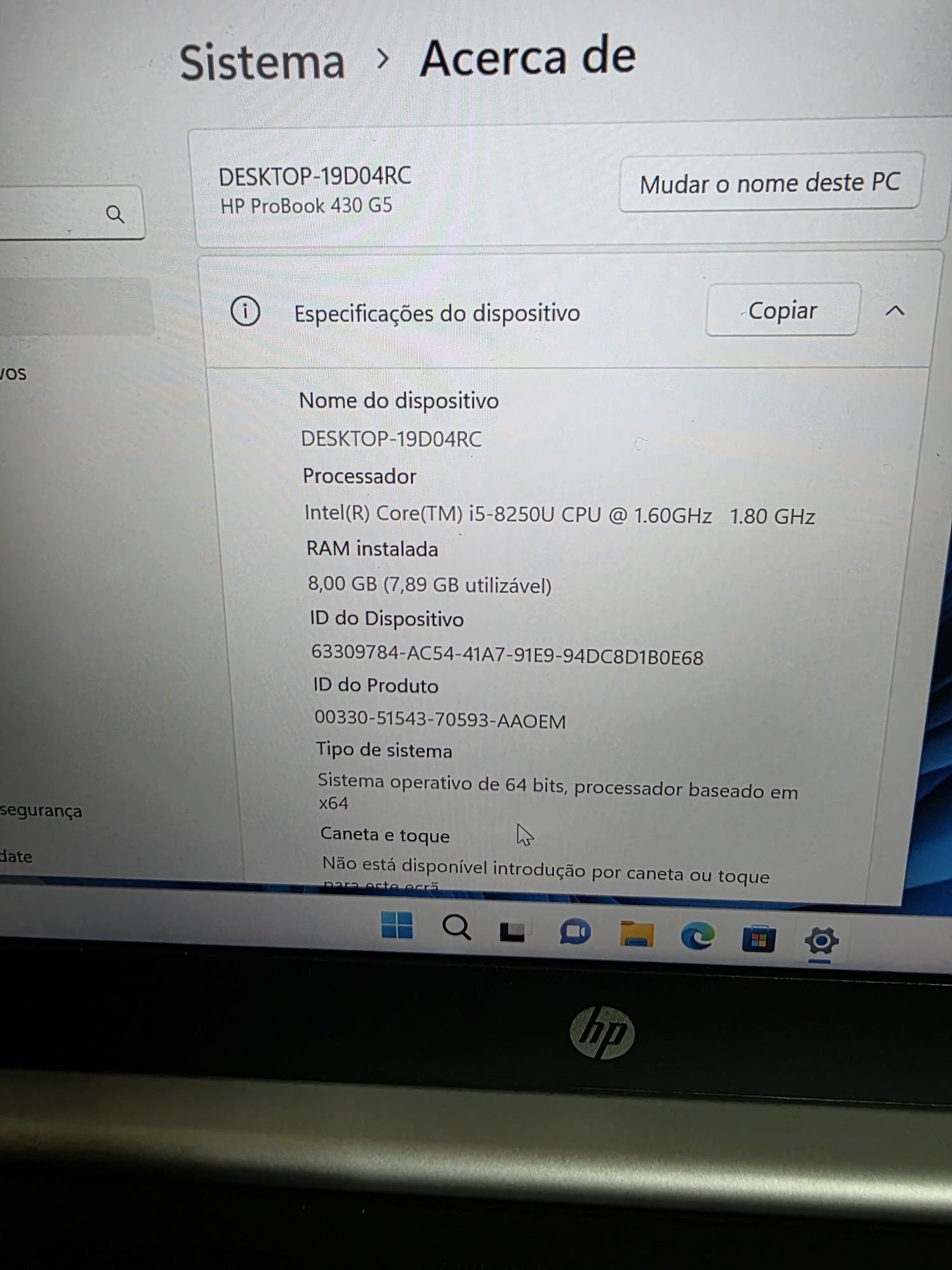 Hp probook 430 g5 , i5 , 8gb ram , 256gb ssd