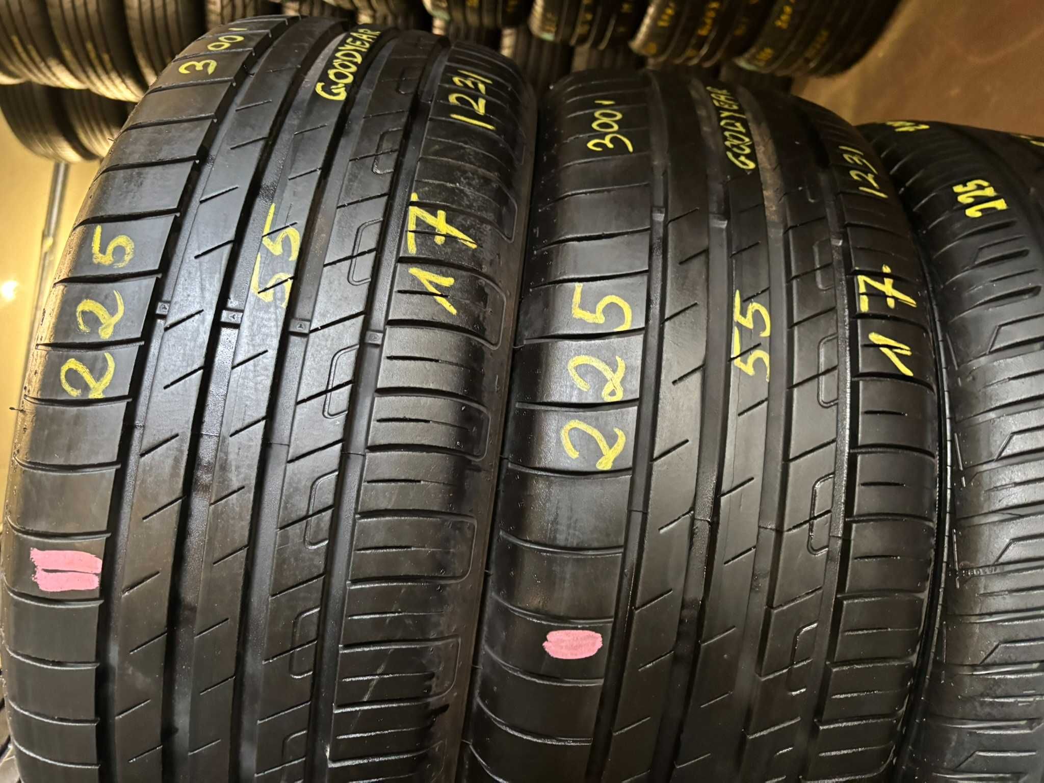 2X OPONY LETNIE 225/55R17 101Y Goodyear EfficientGrip 7.9MM 2023R CAŁE