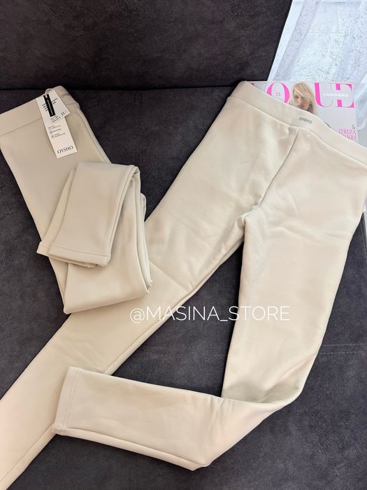 Нові лосини легінси Oysho Ойшо молочні бежеві M оригінал хутро мінус 7