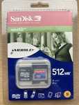 Karta SanDisk miniSD 512 MB