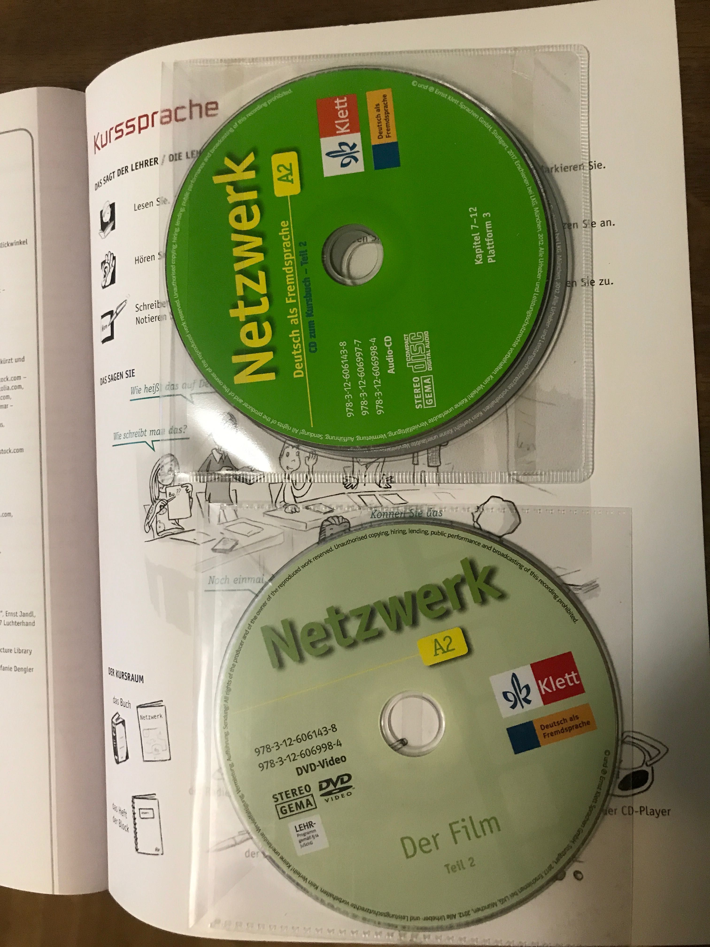 Учебник немецкого языка Netzwerk A2.2 с рабочей тетрадью