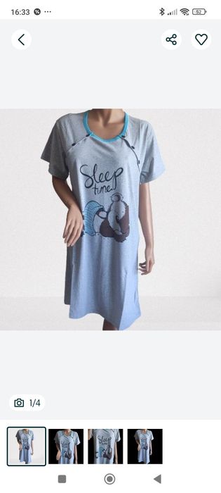 2x koszula ciążowa i do karmienia piersią rozmiar M bawełna 100%