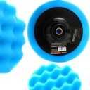 GĄBKA POLERSKA KARBOWANA 150 mm gwint M14 NIEBIESKA 26kg/m3 Kd3061