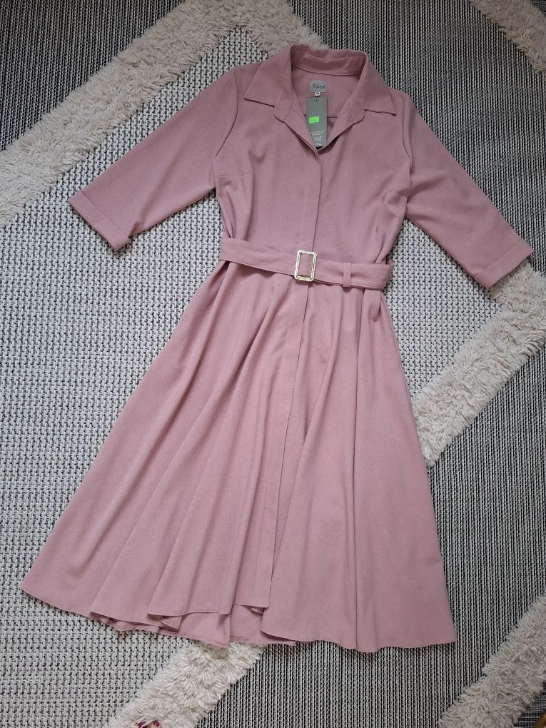 Nowa sukienka komunia wesele różowa r. 42, XL