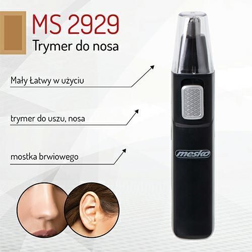 Trymer do nosa Mesko MS 2929 - wygodne usuwanie włosów