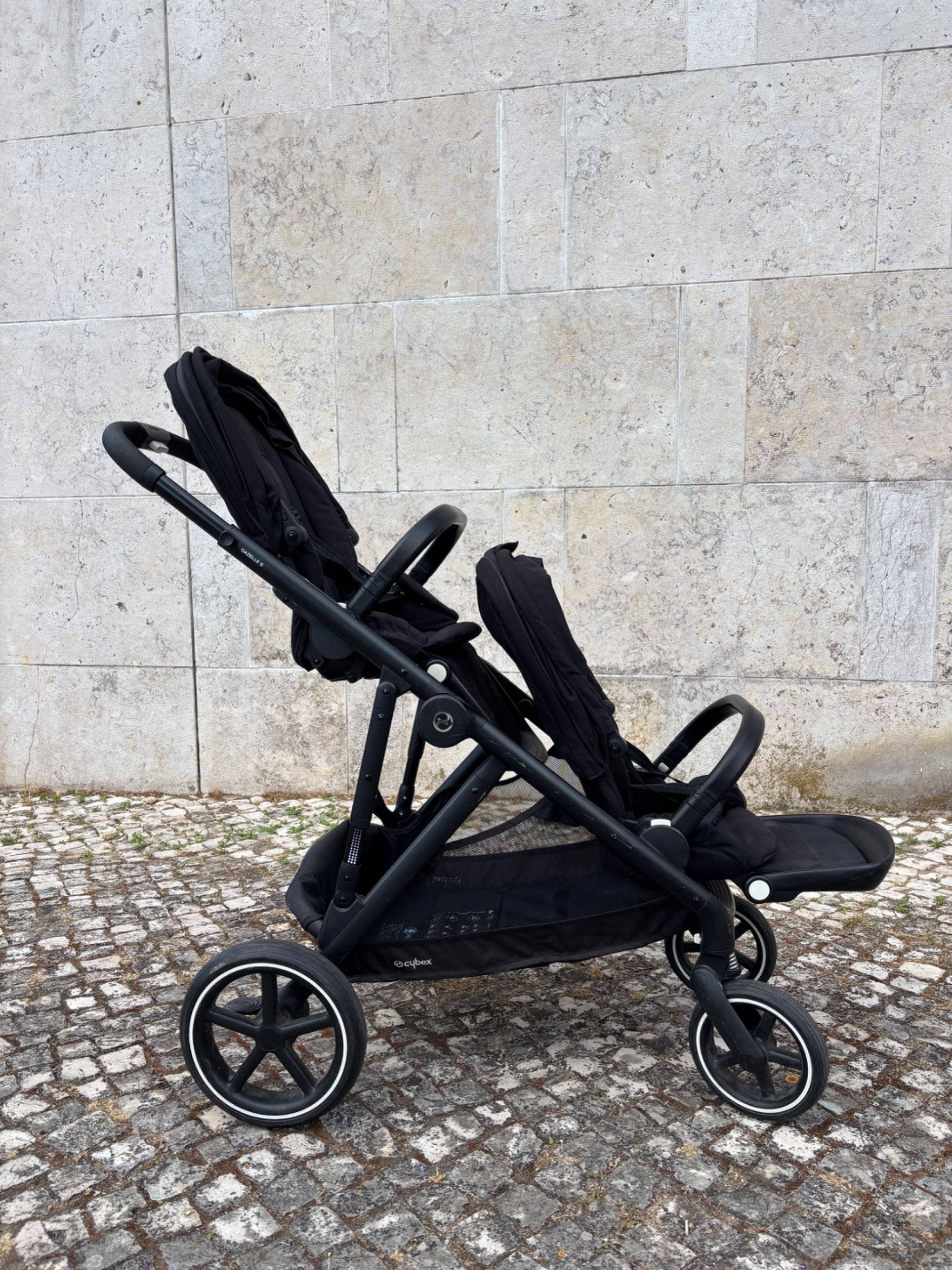 Carrinho Duplo Cybex Gaselle S preto