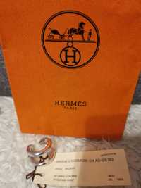 Srebrny pierścionek Hermes