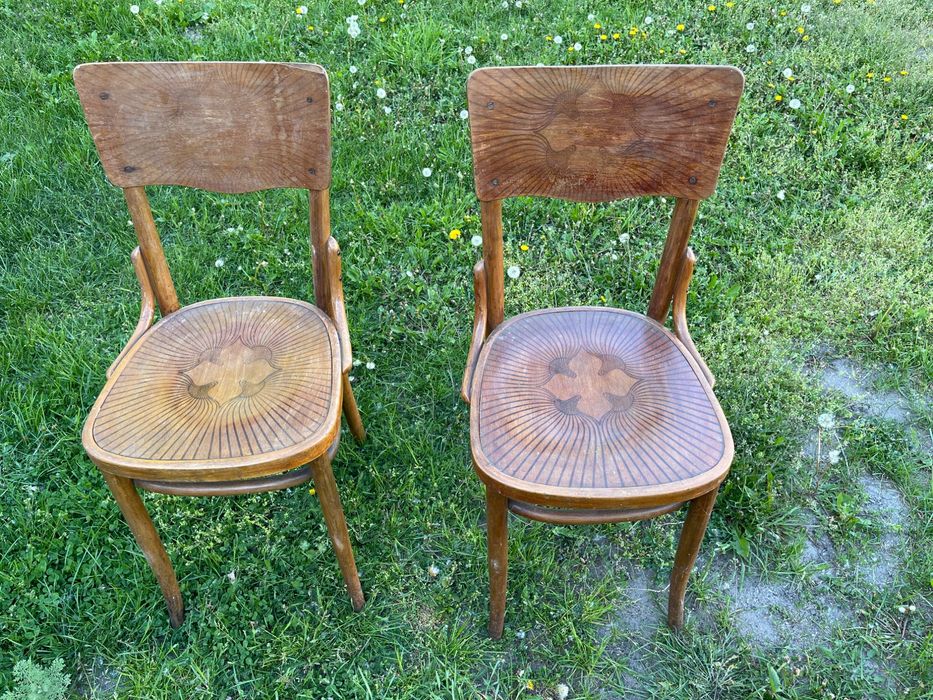 Stare krzesło gięte komplet 2 sztuki