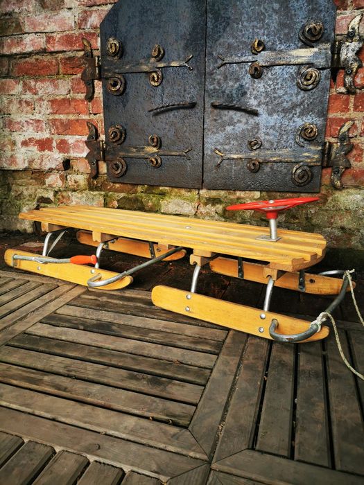 Sanki typu bobslej z kierownicą - 2 osobowe z hamulcami  b. SZYBKIE !