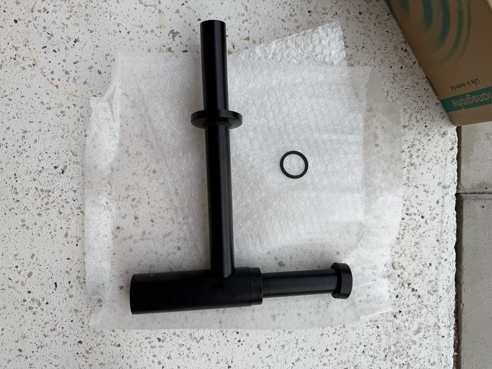 HANSGROHE polsyfon czarny mat