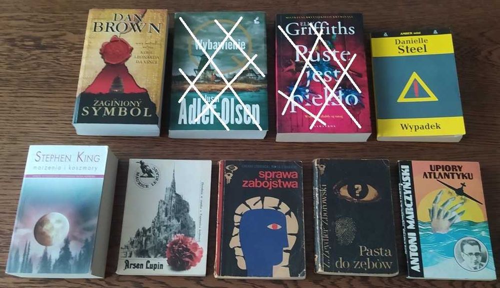 OKAZJA - TANIA KSIĄŻKA - kryminał, sensacja ( różne tytuły )