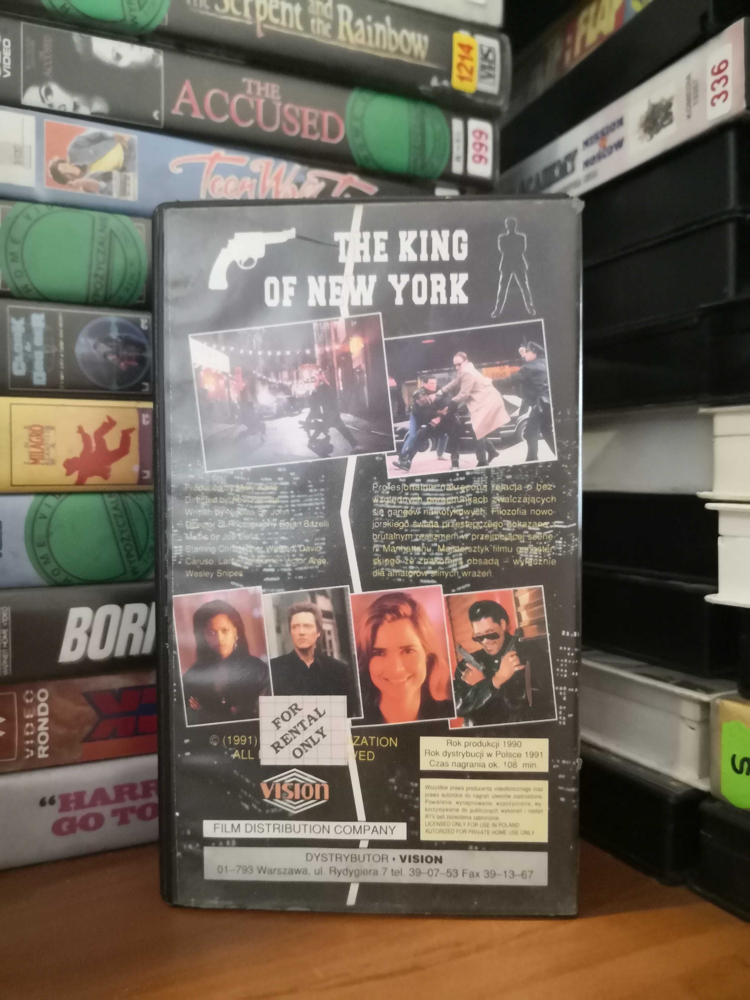 The King of New York VHS Vision