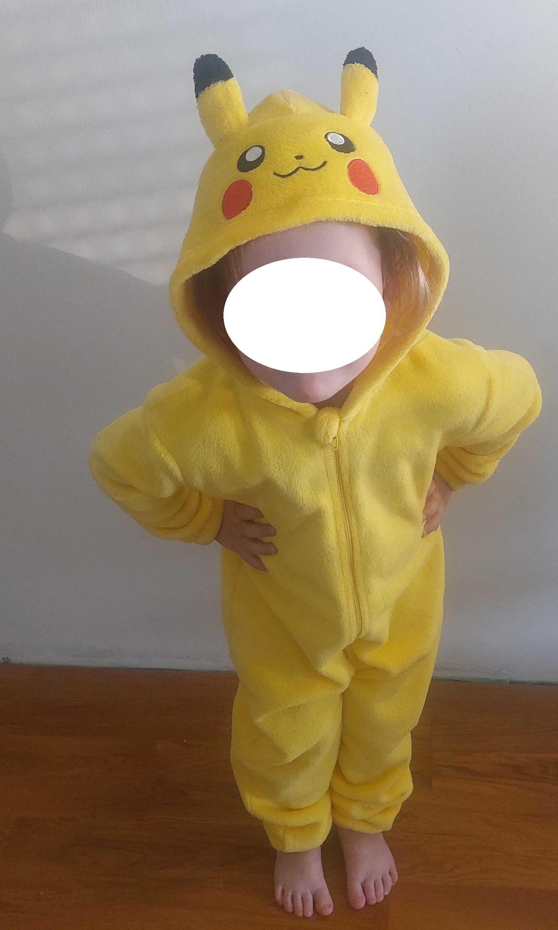 Strój Kostium Przebranie Kombinezon pikachu Pokemon 104 H&M