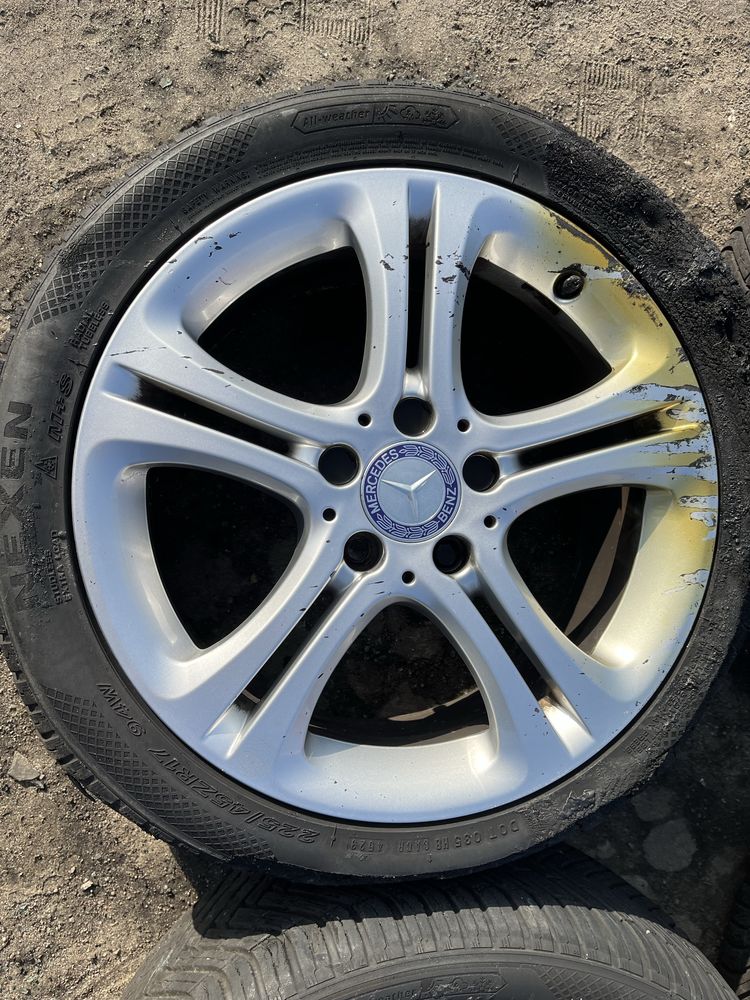 Mercedes A B C CLA  W176 W246 W204 17 Cali 5x112 Koła Alufelgi Opony