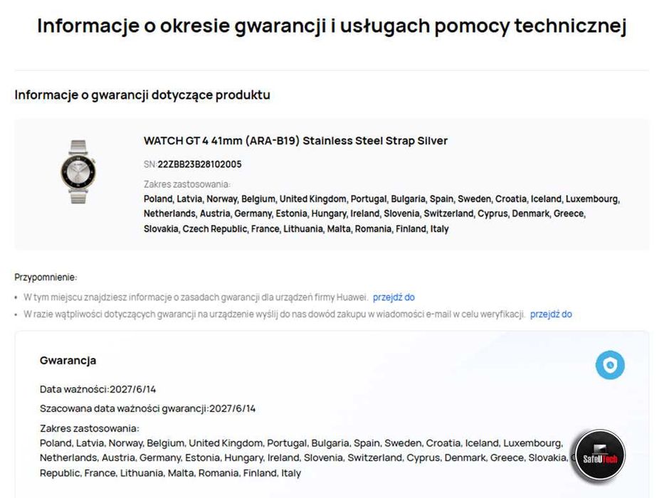 JAK NOWY Huawei Watch GT4 Elite 41mm BRANSOLETA - złoto - srebro - GW.