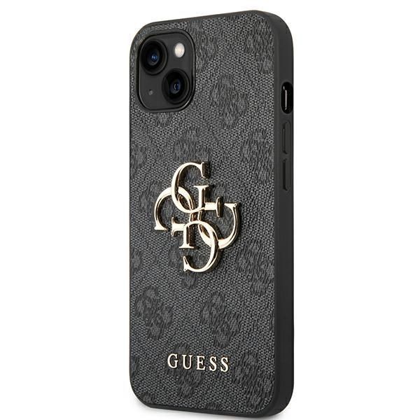 Etui Guess 4G Big Metal Logo do iPhone 14 Plus / 15 Plus 6,7" - Szary