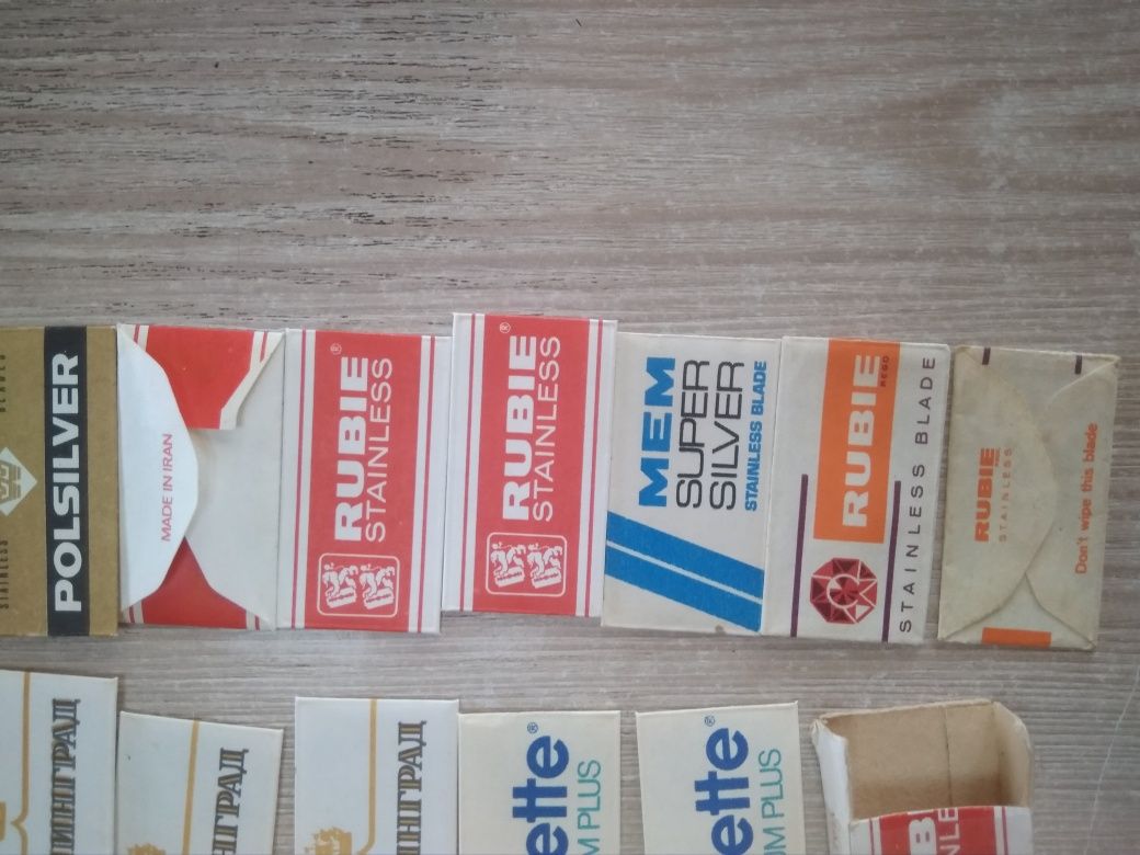Лезвия Восход(Voshod),Ленинград, Rubie (made in Iran), Polsilver (Pola