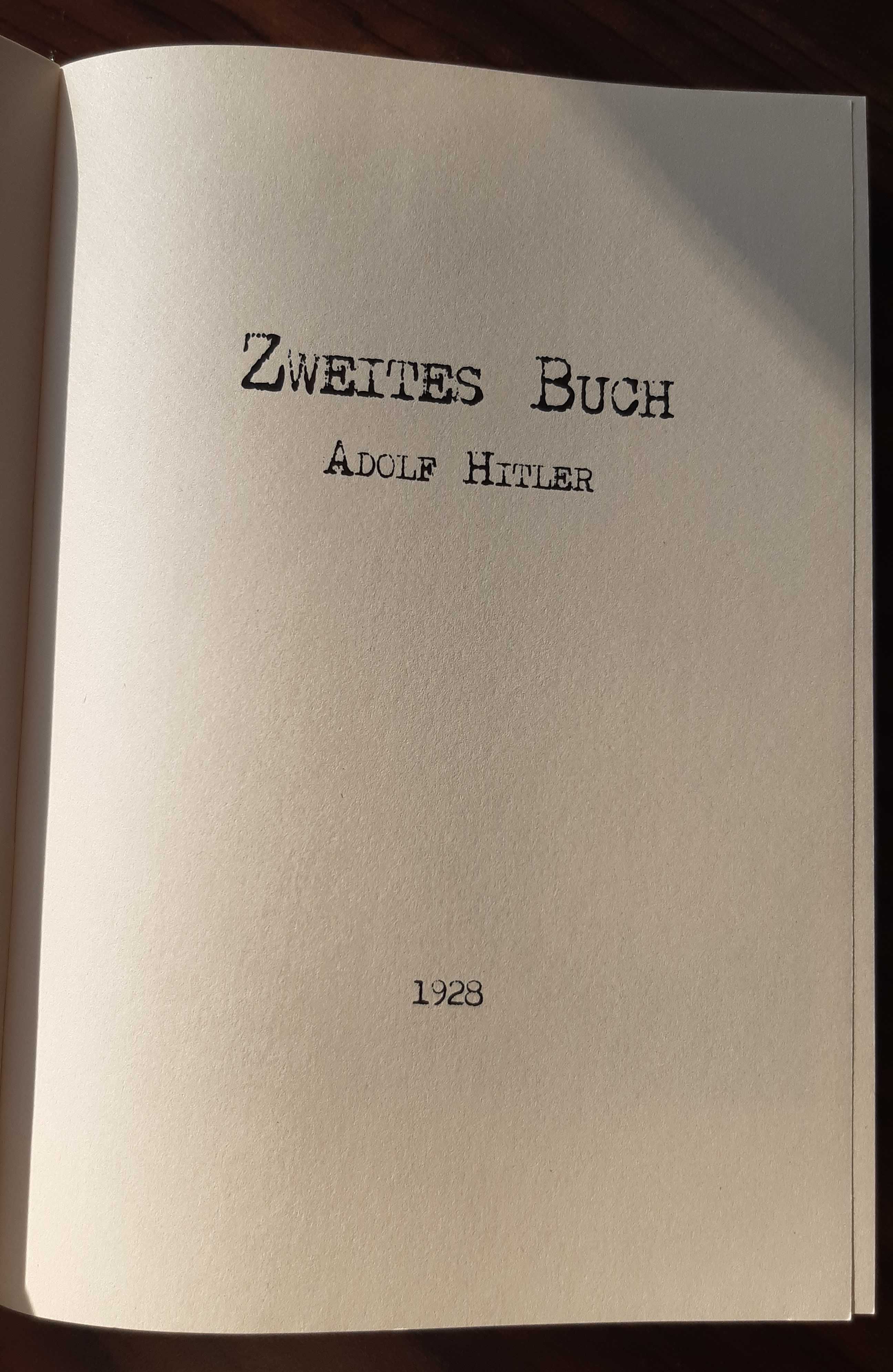 Mein Kampf Zweite Buch Druga Książka ADOLF HITLER