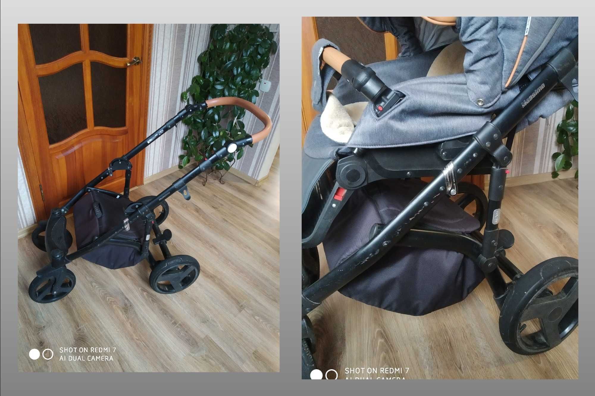 Коляска Adamex Massimo 2 в 1 + переносна сумка в подарунок