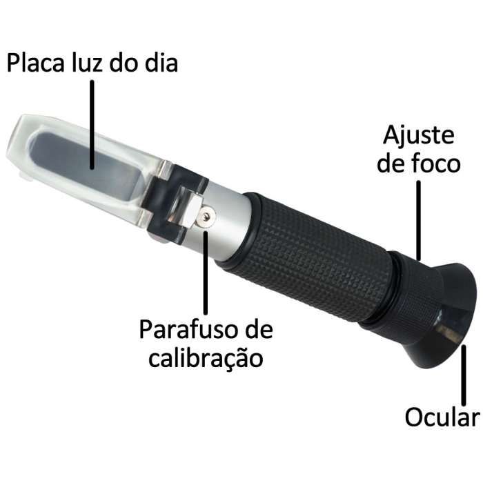 Medidor de grau álcoolico e açúcar p vinicultura - vinho mosto bagaço