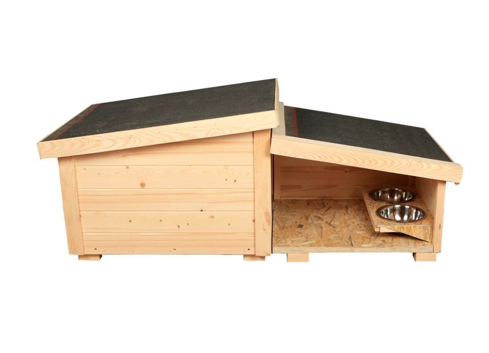 Buda Dla Psa z Przedsionkiem L ,MISKI, GRATISY
