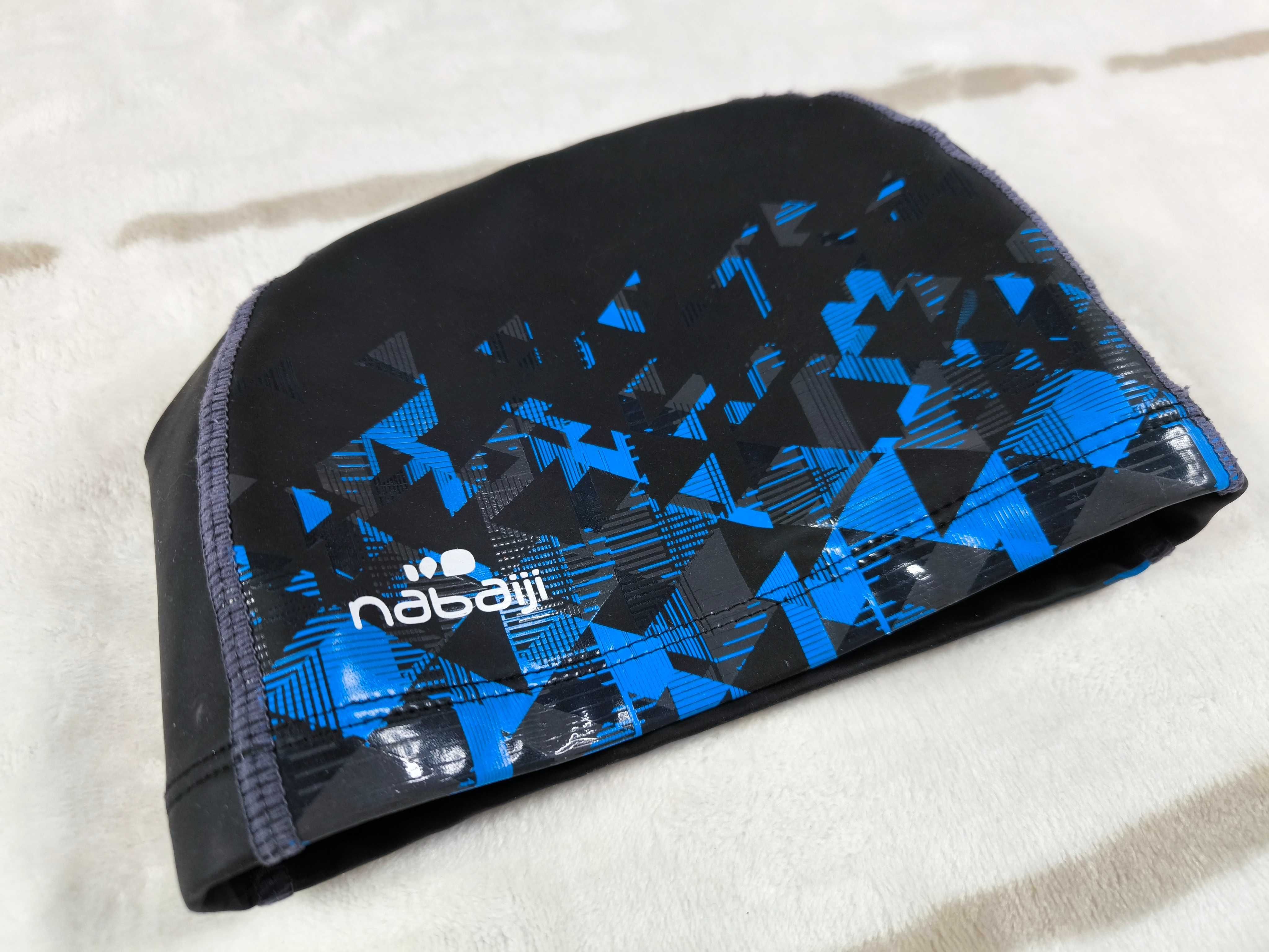 Текстильно-силиконовая шапочка для плавания детская NABAIJI (21х18 см)