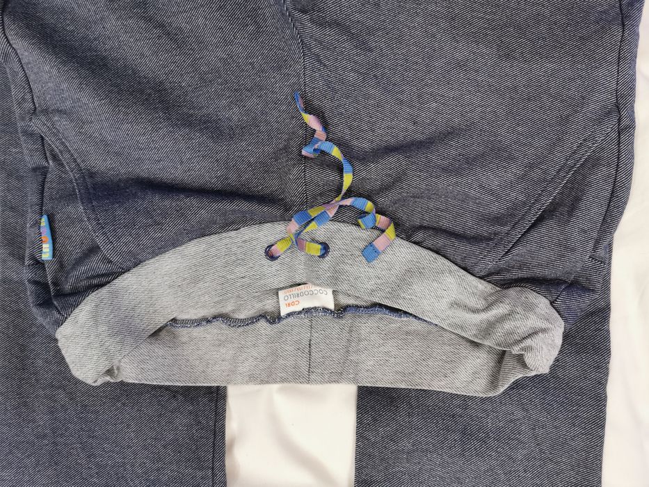 Spodnie dresowe dziewczęce r 158 bawełna coccodrillo ala dżinsy