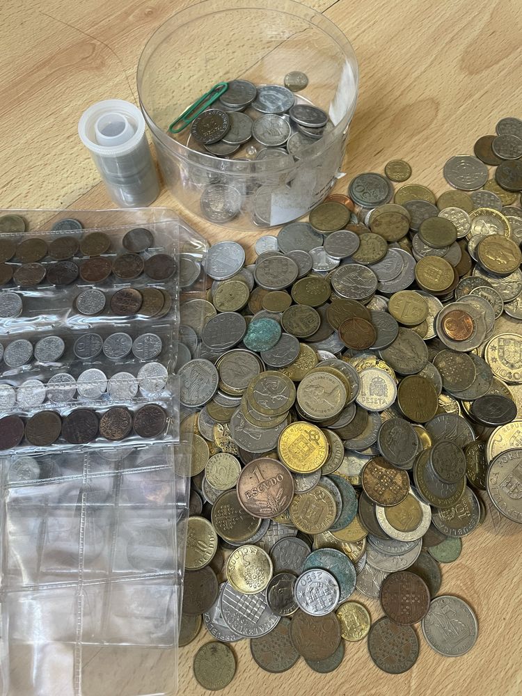 Lote moedas antigas