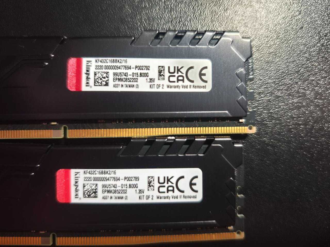 Оперативна пам’ять Kingston Fury DDR4-3200 2x8GB PC4-25600